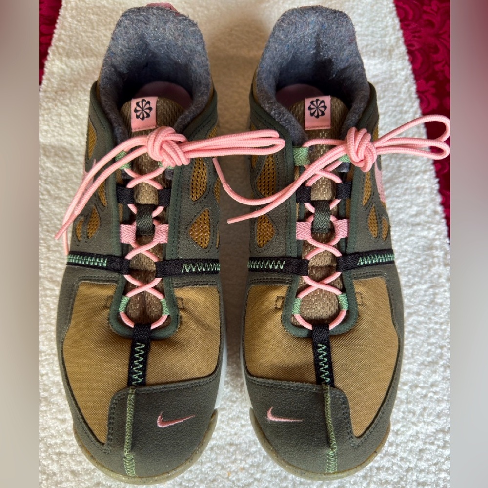 NIKE FREE Terra VISTA Brown Kelp Pink Glaze Trail Shoes CZ1757-300 Size 12